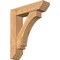 Ekena Millwork Imperial Slat Smooth Bracket w/ Offset Brace, Western Red Cedar, 7 1/2"W x 30"D x 36"H BKT0806X30X36IMP06SWR - alternate 1